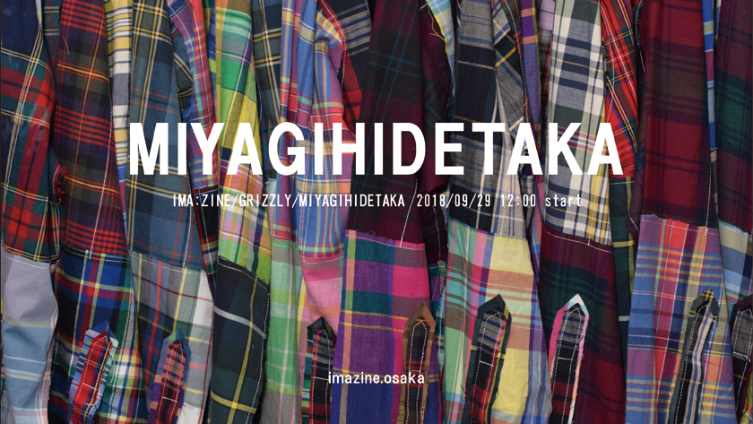 miyagihidetaka  IMA：ZINE別注 パッチワークリメイクシャツ