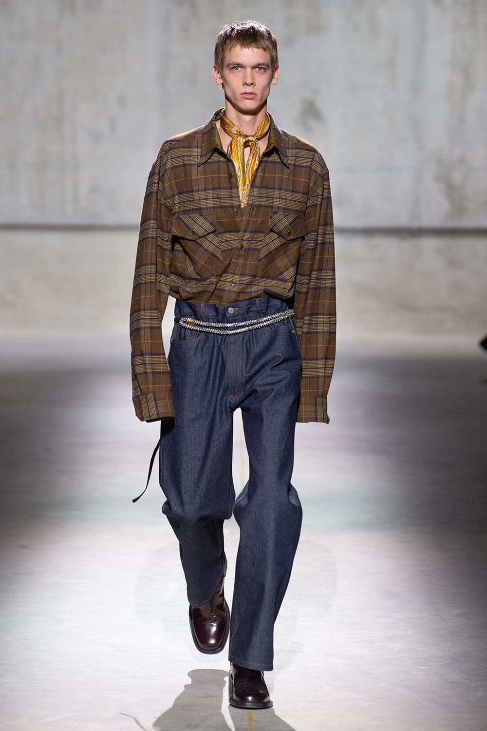 Dries van noten 激レア ホルスターシャツ ランウェイ 経典 www