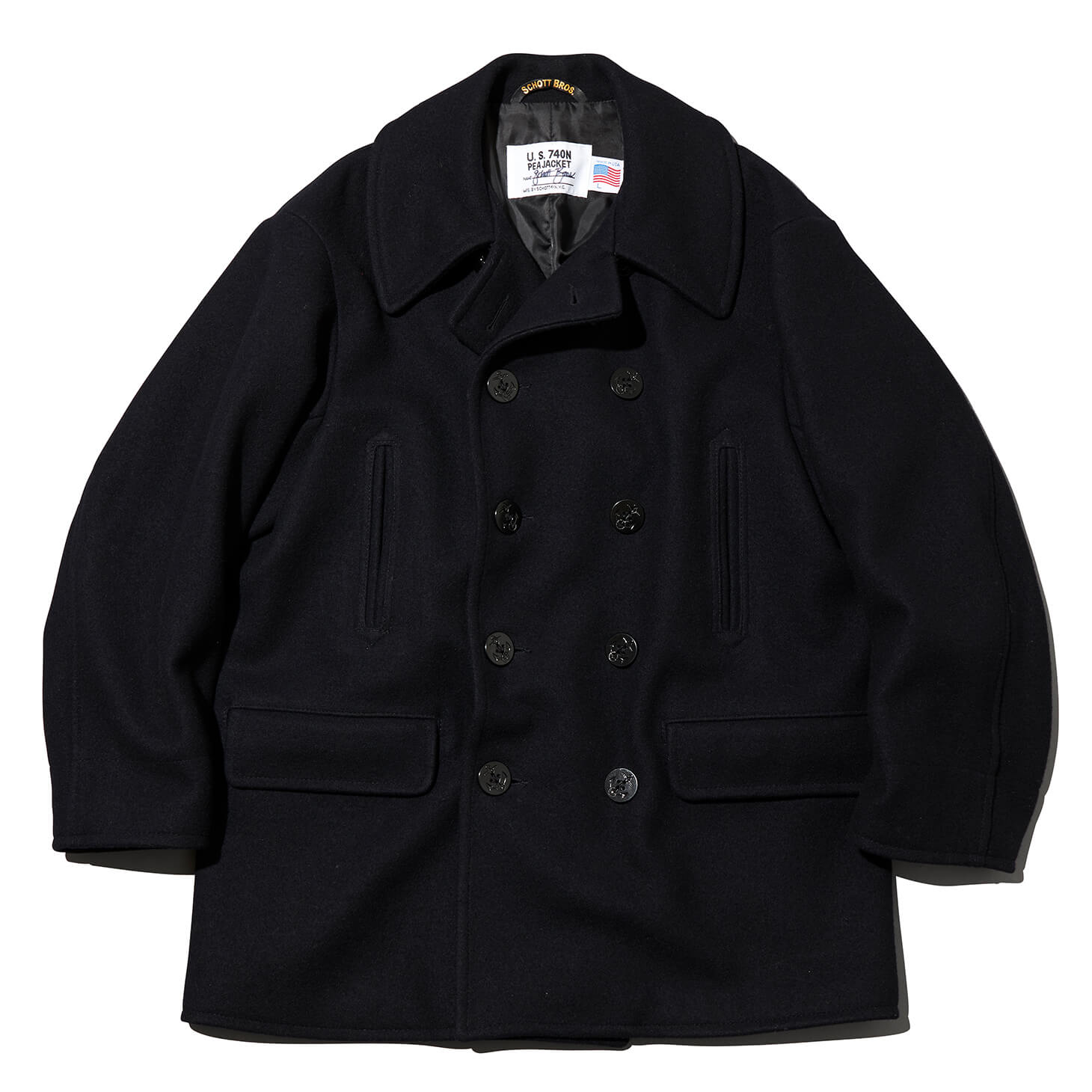 SCHOTT × Steven Alan＞ 32oz PEAJACKET - ピーコート